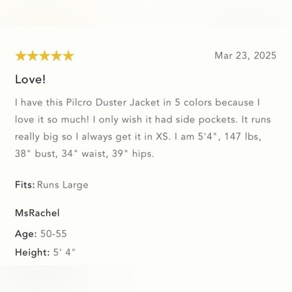 NWT Size XS  Anthropologie 100 Cotton Duster Shacket - Picture 2 of 16